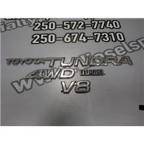 2004 2005 TOYOTA TUNDRA LIMITED 4.7 AUTO 4X4 EMBLEMS BADGES SET 4 CHROME OEM