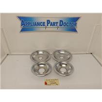 Amana Range W10196406 W10196405 6" & 8" Drip Bowl (4Pack) OB