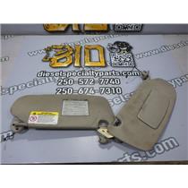 2004 2005 DODGE 3500 SLT 5.9 DIESEL AUTO 4X4 SUN VISORS SET ( 2 ) LIGHT BEIGE