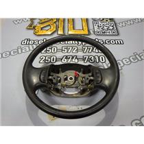 2003 2004 FORD F350 F250 XL 6.0 DIESEL ZF6 4X4 STEER WHEEL W CONTROLS BLACK OEM