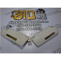 2005 2006 VOLKSWAGEN JETTA 1.9L DIESEL AUTO SEDAN SUN VISOR SET ( 2 ) LIGHT GRAY