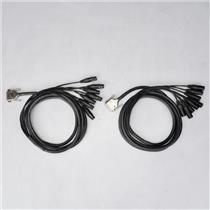 Two 10' Mogami Gold 2932 DB25 to XLR M & XLR F Snakes #59502