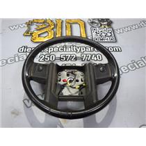 2008 2009 2010 FORD F350 FX4 OEM INTERIOR LEATHER WRAPPED STEERING WHEEL BLACK