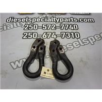 2001 2002 FORD F350 XLT 6.8 V10 AUTO 2WD OEM FRONT TOW HOOKS (SET) BLACK
