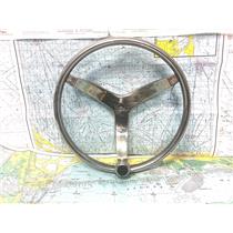 Boaters' Resale Shop of TX 2607 2503.01 MARINE 15.5" SS STEERING WHEEL w KNOB