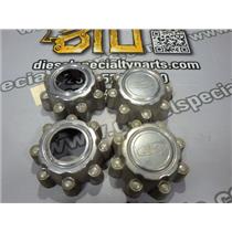 2000 2001 FORD F350 LARIAT 7.3 DIESEL ZF6 4X4 CHROME CENTER CAPS ( 4 ) OEM
