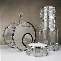 1976 Ludwig Vistalite Clear 5pc Drums #59091