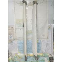 Boaters' Resale Shop of TX 2608 0103.02 PAIR OF VINTAGE 51" FIBERGLASS SPREADERS