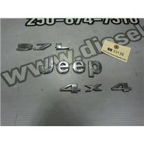 2008 2009 JEEP LIBERTY SPORT 3.7L V6 AUTO 4X4 EMBLEMS BADGE SET ( 10 ) OEM