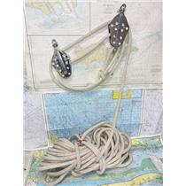 Boaters' Resale Shop of TX 2608 0103.12 FOUR to ONE BLOCK & TACKLE ASSEMBLY