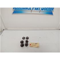 CALORIC OVEN MODEL # ESD397 SET OF 6 VINTAGE TEMPERATURE KNOBS USED