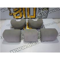 2006 2007 HONDA CIVIC 2DR COUPE 1.8L 4CYL AUTO HEADRESTS ( 5 ) SET CLOTH GRAY
