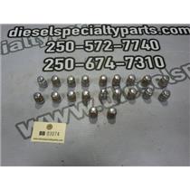 2011 2012 MAZDA 3 HATCHBACK 2.5 4CYL AUTO CHROME LUG NUTS SET (20) OEM
