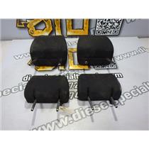 2011 2012 MAZDA 3 HATCHBACK 2.5 4CYL AUTO HEADRESTS (4 ) BLACK CLOTH SET OEM