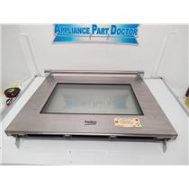 BEKO OVEN 210600291 210600026 COMPLETE DOOR ASSEMBLY WITH HINGES OEM OB