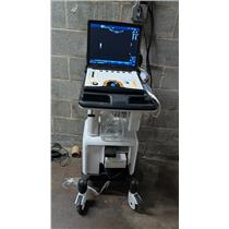 GE Logiq E Portable Ultrasound R9.1.2 w/ C1-5 RS Probe & Graphic Printer - 2017
