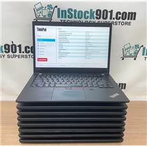 LOT 8 Lenovo ThinkPad T14 Gen 1 Intel i7-10510U 1.80GHz 16gb RAM 256gb SSD Read!