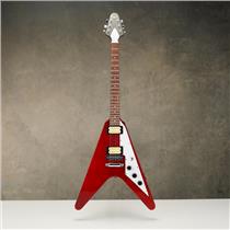 1980 Cort Flying V Wine Red MIJ Set-Neck Electric Guitar w/Case #59713