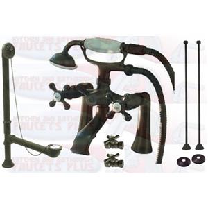 Kingston Brass Cck268orb Oil Rubbed Bronze Clawfoot Tub Faucet Kit
