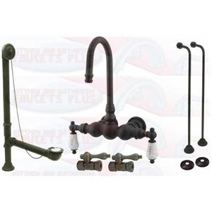 Kingston Brass Cck3t5 Oil Rubbed Bronze Clawfoot Tub Faucet Kit