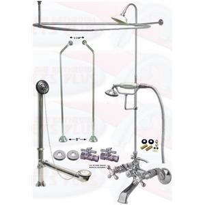 Kingston Brass Cck265c 4 Polished Chrome Clawfoot Tub Faucet Kit