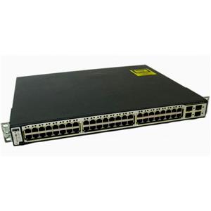 Cisco WS-C3750-48PS-S Catalyst 3750 48-Port 10/100 PoE Gig SFP Uplinks Switch