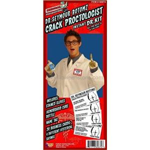 Dr. Seymore Botomz Proctologist Kit Humorous Adult Costume Kit