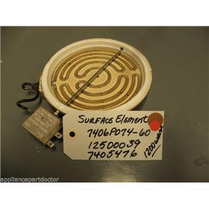 Magic Chef STOVE 7406P074-60 12500039 74005476 Surface Element 1200 Watts used