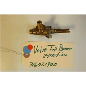TAPPAN  STOVE 316031900   Valve-top Burner, 2-position   USED