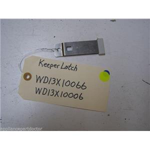 GE DISHWASHER WD13X10066 WD13X10006 LATCH KEEPER USED PART ASSEMBLY