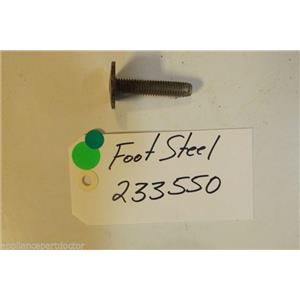 Whirlpool Dryer 233550  Foot steel used part