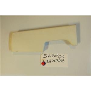 KENMORE STOVE 316267203  end cap (rt)  USED PART