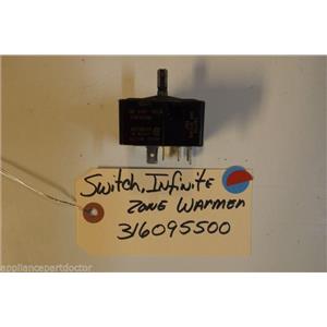 FRIGIDAIRE STOVE  316095500 Switch,infinite ,drawer/zone ,warmer USED