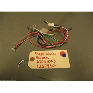 Kenmore REFRIGERATOR wiring Harness, Ff Module 67001043 12679901 USED PART