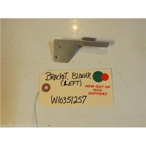 Whirlpool STOVE W10351257  Bracket, Blower (left) NEW W/O BOX