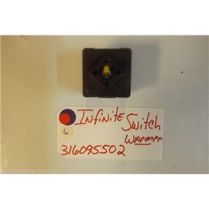KENMORE STOVE 316095502  Infinite Switch  warmer   USED PART