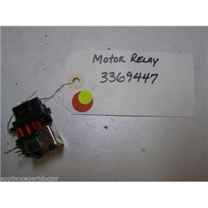 KENMORE DISHWASHER 3369447 MOTOR RELAY USED PART ASSEMBLY