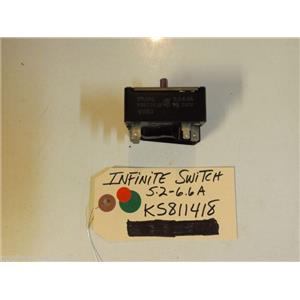 Hotpoint STOVE  KS811418  Infinite Switch 5.2-6.6A  used part