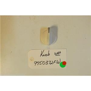 KITCHENAID Stove 9750372FW Knobs, Control (white)     USED PART