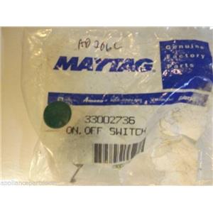 Maytag Dryer  33002736  On.off Switch   NEW IN BOX