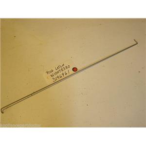 WHIRLPOOL STOVE W10078380  3196961  Rod, Latch USED