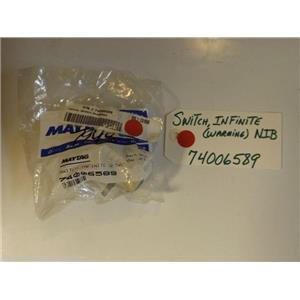 Maytag Amana Stove 74006589  Switch, Infinite (warming) NEW IN BOX