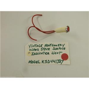 Model KSD441387 Vintage Montgomery Ward Stove Surface Indicator Light   used
