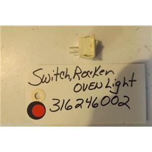 FRIDIGDARE  STOVE 316246002 Switch,rocker ,bisque ,oven Light  USED PART