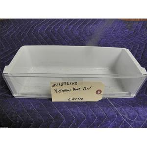 ELECTROLUX REFRIGERATOR 241896103 1/2 GALLON DOOR BIN USED PART ASSEMBLY