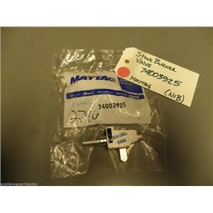 Maytag Stove Burner Valve 74003925  NEW IN BOX