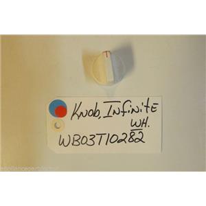 GE Stove  WB03T10282 Knob Infinite (wh)   USED PART