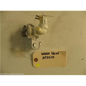 WHIRLPOOL DISHWASHER 8531670 FILL VALVE USED PART ASSEMBLY F/S