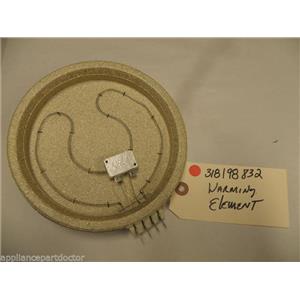 FRIGIDAIRE KENMORE WHIRLPOOL RANGE 318198832 WARMING BURNER ELEMENT USED PART
