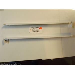 AMANA STOVE 309457W 309458W End Cap, Lt &  Rt (wht)   USED PART